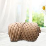 Maxbell Chunky Yarn Durable Comfortable for Crocheting Hand Knitting Weaving Khaki
