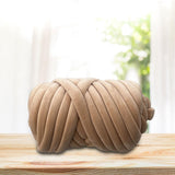 Maxbell Chunky Yarn Durable Comfortable for Crocheting Hand Knitting Weaving Khaki