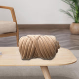 Maxbell Chunky Yarn Durable Comfortable for Crocheting Hand Knitting Weaving Khaki