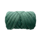 Maxbell Chunky Yarn Durable Comfortable for Crocheting Hand Knitting Weaving Green