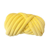 Maxbell Chunky Wool Yarn Tube Yarn Super Soft 55 Yards for Arm Knit DIY Bed Fence Yellow