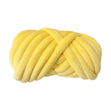 Maxbell Chunky Wool Yarn Tube Yarn Super Soft 55 Yards for Arm Knit DIY Bed Fence Yellow
