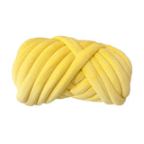 Maxbell Chunky Wool Yarn Tube Yarn Super Soft 55 Yards for Arm Knit DIY Bed Fence Yellow