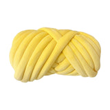 Maxbell Chunky Wool Yarn Tube Yarn Super Soft 55 Yards for Arm Knit DIY Bed Fence Yellow
