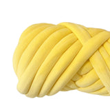 Maxbell Chunky Wool Yarn Tube Yarn Super Soft 55 Yards for Arm Knit DIY Bed Fence Yellow