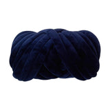 Maxbell Chunky Wool Yarn Tube Yarn Super Soft 55 Yards for Arm Knit DIY Bed Fence Navy Blue