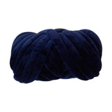 Maxbell Chunky Wool Yarn Tube Yarn Super Soft 55 Yards for Arm Knit DIY Bed Fence Navy Blue