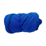 Maxbell Chunky Wool Yarn Tube Yarn Super Soft 55 Yards for Arm Knit DIY Bed Fence Royal Blue