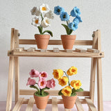 Maxbell Hand Woven Artificial Flowers Ornament Gift for Friends Table Centerpieces White