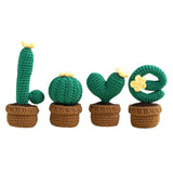 Maxbell Crochet Kit Accessories Handmade Crocheted Planter for Kids Teens Beginners Deep Green