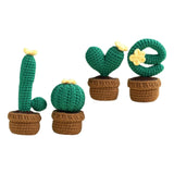 Maxbell Crochet Kit Accessories Handmade Crocheted Planter for Kids Teens Beginners Deep Green