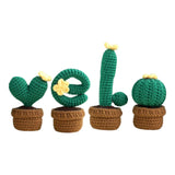 Maxbell Crochet Kit Accessories Handmade Crocheted Planter for Kids Teens Beginners Deep Green