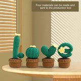 Maxbell Crochet Kit Accessories Handmade Crocheted Planter for Kids Teens Beginners Deep Green
