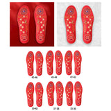 Maxbell Chinese Red Insoles Soft for Winter Sports Walking Training 35-36