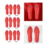 Maxbell Chinese Red Insoles Soft for Winter Sports Walking Training 35-36