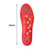 Maxbell Chinese Red Insoles Soft for Winter Sports Walking Training 39-40