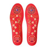 Maxbell Chinese Red Insoles Soft for Winter Sports Walking Training 39-40