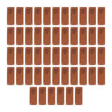 Maxbell Handmade Labels DIY Embossed Tags Sew On Labels Crocheting Hats Bags Brown