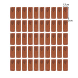 Maxbell Handmade Labels DIY Embossed Tags Sew On Labels Crocheting Hats Bags Brown