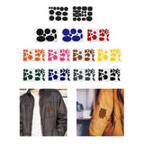 Maxbell Down Jacket Repair Patches Clothing Repair Patch Fabric Patch for Clothes 12pcs Black