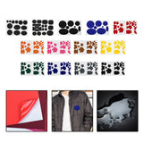 Maxbell Down Jacket Repair Patches Clothing Repair Patch Fabric Patch for Clothes 12pcs Black