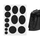 Maxbell Down Jacket Repair Patches Clothing Repair Patch Fabric Patch for Clothes 12pcs Black