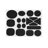 Maxbell Down Jacket Repair Patches Clothing Repair Patch Fabric Patch for Clothes 18pcs Black