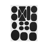 Maxbell Down Jacket Repair Patches Clothing Repair Patch Fabric Patch for Clothes 18pcs Black