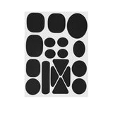 Maxbell Down Jacket Repair Patches Clothing Repair Patch Fabric Patch for Clothes 18pcs Black