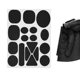 Maxbell Down Jacket Repair Patches Clothing Repair Patch Fabric Patch for Clothes 18pcs Black
