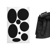 Maxbell Down Jacket Repair Patches Clothing Repair Patch Fabric Patch for Clothes 8pcs Black