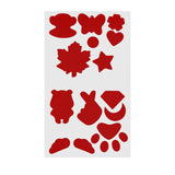 Maxbell Down Jacket Repair Patches Clothing Repair Patch Fabric Patch for Clothes 21pcs Red