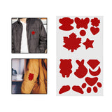 Maxbell Down Jacket Repair Patches Clothing Repair Patch Fabric Patch for Clothes 21pcs Red