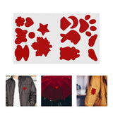 Maxbell Down Jacket Repair Patches Clothing Repair Patch Fabric Patch for Clothes 21pcs Red