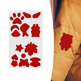 Maxbell Down Jacket Repair Patches Clothing Repair Patch Fabric Patch for Clothes 21pcs Red