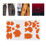 Maxbell Down Jacket Repair Patches Clothing Repair Patch Fabric Patch for Clothes 21pcs Orange