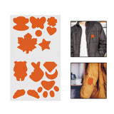 Maxbell Down Jacket Repair Patches Clothing Repair Patch Fabric Patch for Clothes 21pcs Orange