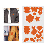 Maxbell Down Jacket Repair Patches Clothing Repair Patch Fabric Patch for Clothes 21pcs Orange