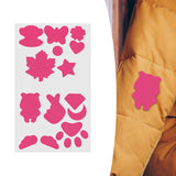 Maxbell Down Jacket Repair Patches Clothing Repair Patch Fabric Patch for Clothes 21pcs Pink