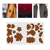 Maxbell Down Jacket Repair Patches Clothing Repair Patch Fabric Patch for Clothes 21pcs Brown