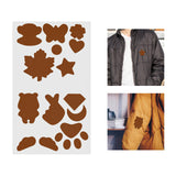 Maxbell Down Jacket Repair Patches Clothing Repair Patch Fabric Patch for Clothes 21pcs Brown