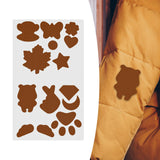 Maxbell Down Jacket Repair Patches Clothing Repair Patch Fabric Patch for Clothes 21pcs Brown