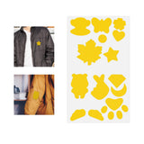 Maxbell Down Jacket Repair Patches Clothing Repair Patch Fabric Patch for Clothes 21pcs Yellow