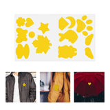 Maxbell Down Jacket Repair Patches Clothing Repair Patch Fabric Patch for Clothes 21pcs Yellow