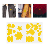 Maxbell Down Jacket Repair Patches Clothing Repair Patch Fabric Patch for Clothes 21pcs Yellow