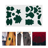 Maxbell Down Jacket Repair Patches Clothing Repair Patch Fabric Patch for Clothes 21pcs Green