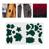 Maxbell Down Jacket Repair Patches Clothing Repair Patch Fabric Patch for Clothes 21pcs Green
