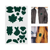 Maxbell Down Jacket Repair Patches Clothing Repair Patch Fabric Patch for Clothes 21pcs Green