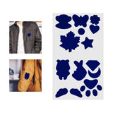 Maxbell Down Jacket Repair Patches Clothing Repair Patch Fabric Patch for Clothes 21pcs Blue