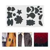 Maxbell Down Jacket Repair Patches Clothing Repair Patch Fabric Patch for Clothes 21pcs Gray